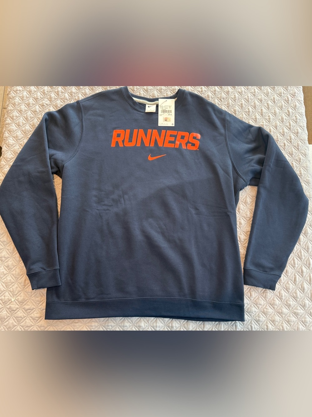 UTSA ROADRUNNERS X Nike Club Fleece Crewneck Sweatshirt Mens XL Navy Orange NWT